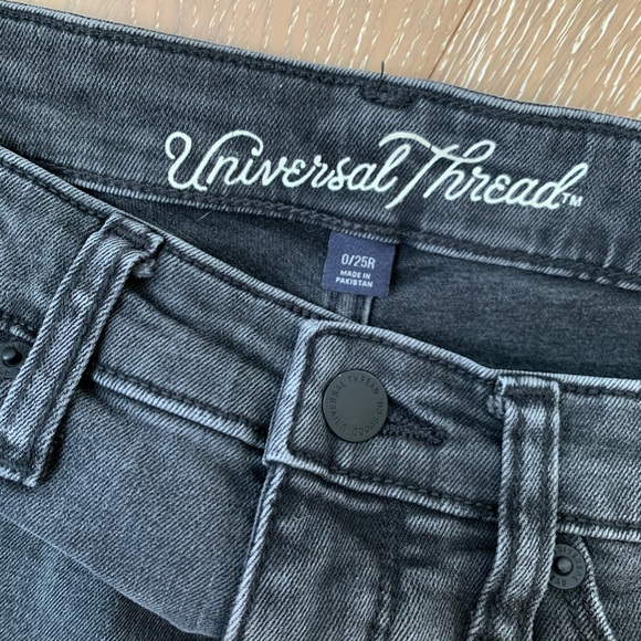 Universal Thread High Rise Black Skinny Jeans 25 - Picture 6 of 7